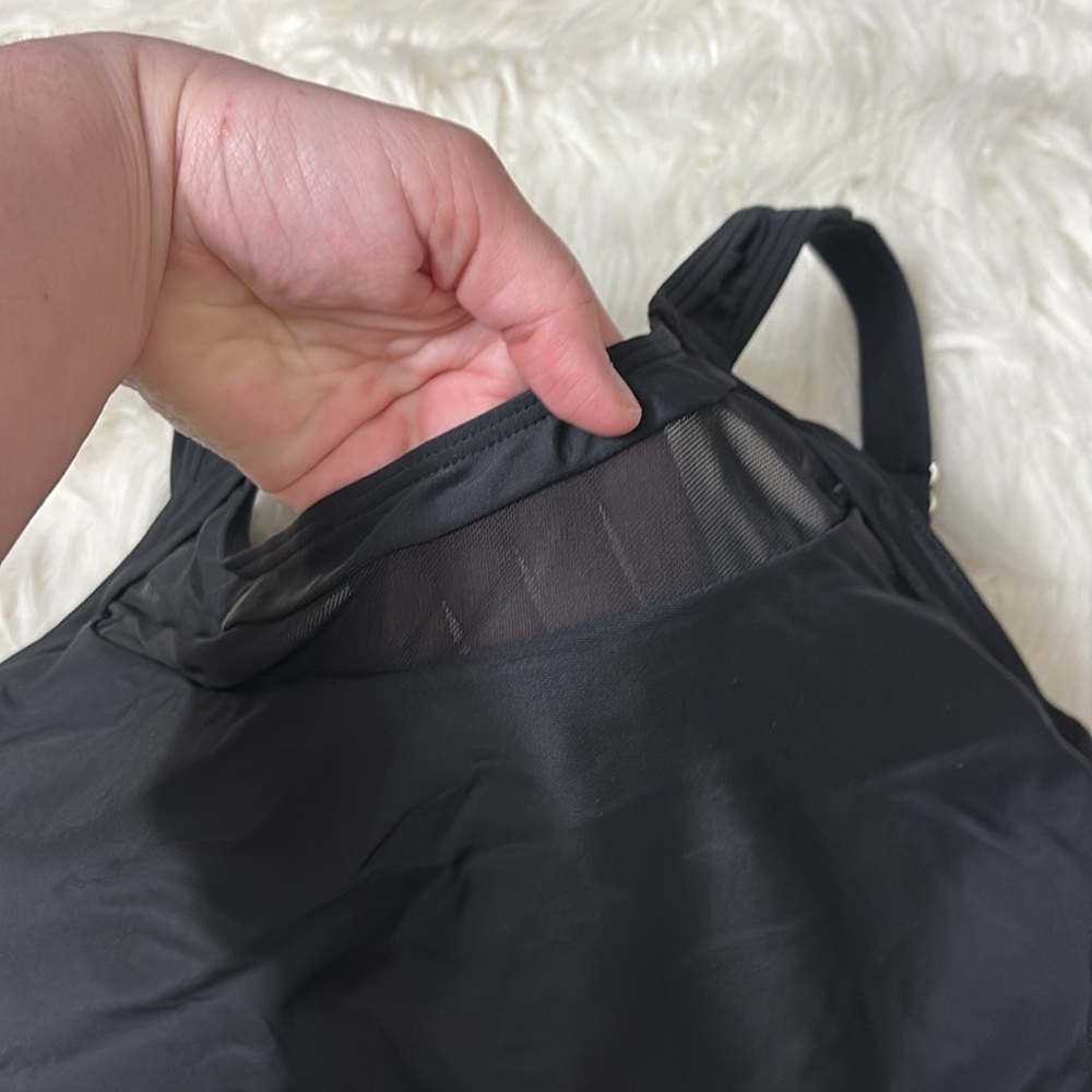 NWT From Amazon Tempt Me Women’s One Piece Black See Through Mesh Detail Swim M - Picture 5 of 16